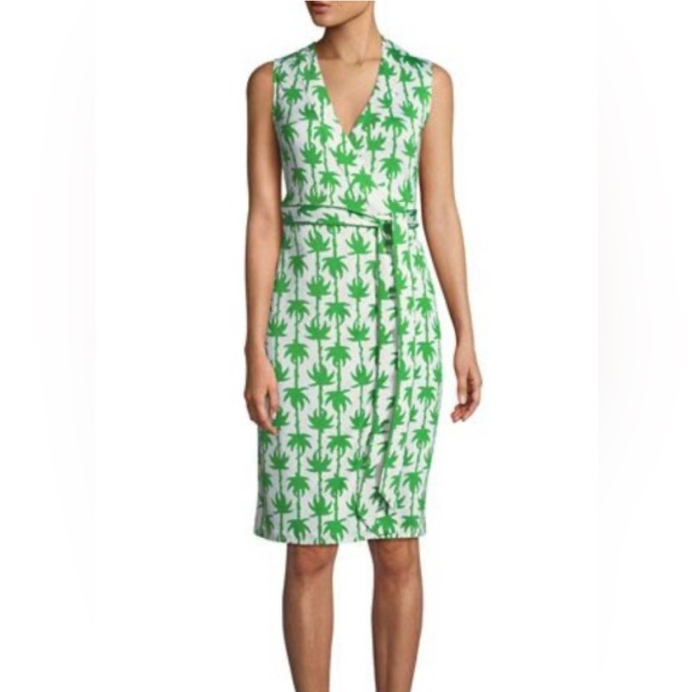 Diane Von Furstenberg Yahzi Palm Wrap Dress